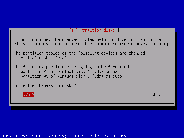 Write changes to disk